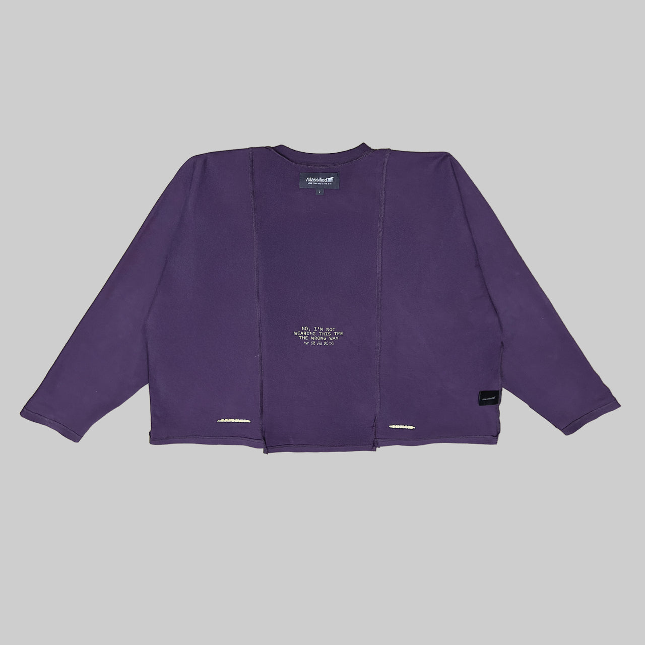 BASICS PURPLE LONGSLEEVE TEE (Reversible)