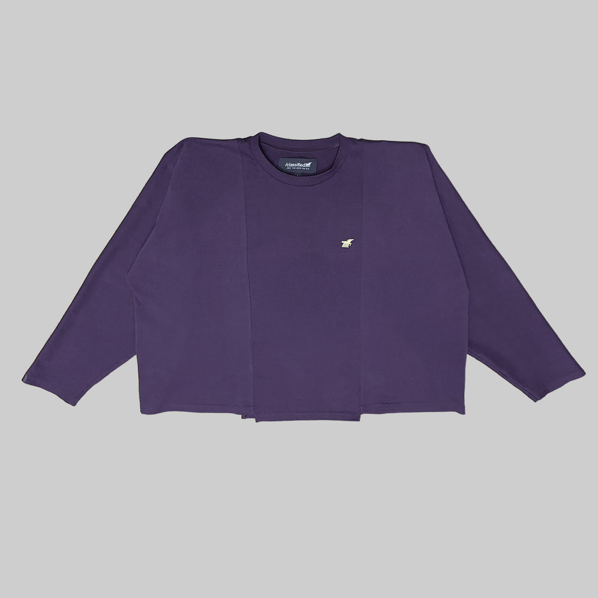 BASICS PURPLE LONGSLEEVE TEE (Reversible)
