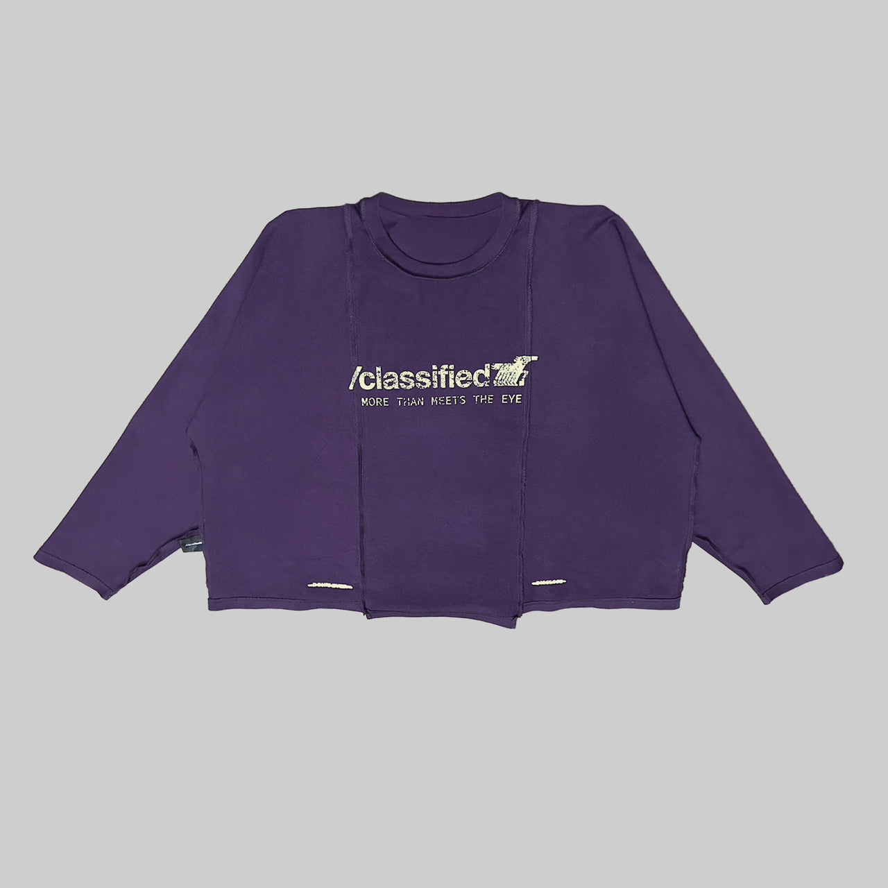 BASICS PURPLE LONGSLEEVE TEE (Reversible)