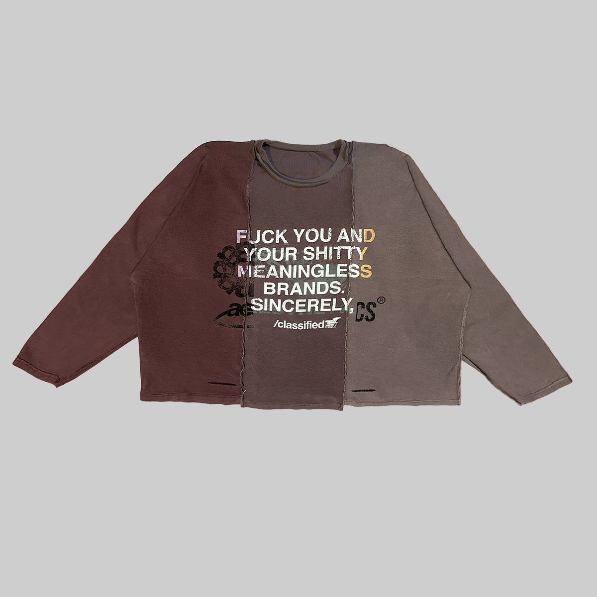 "STATEMENT" LONGSLEEVE TEE (Reversible)