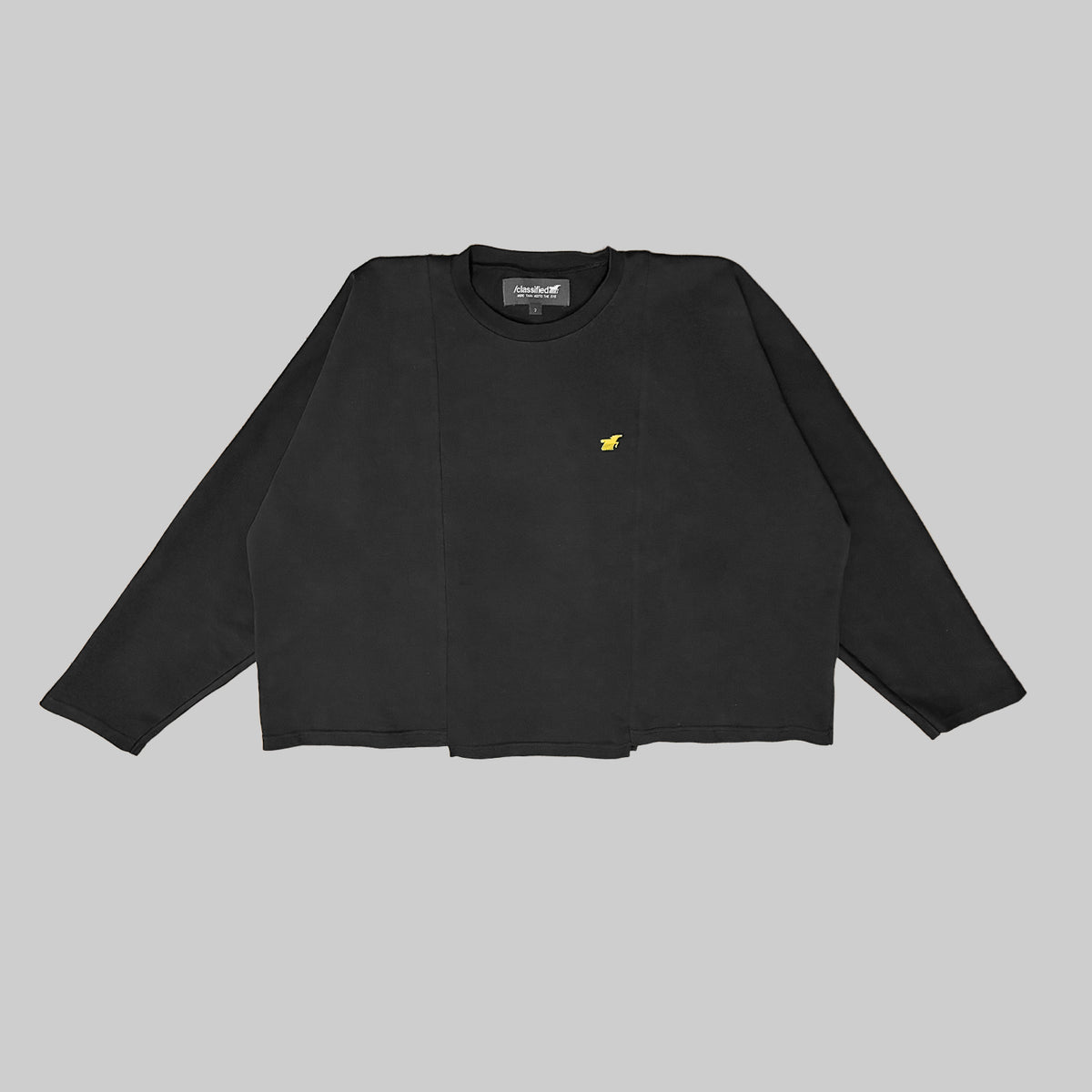 BASICS BLACK LONGSLEEVE TEE (Reversible)