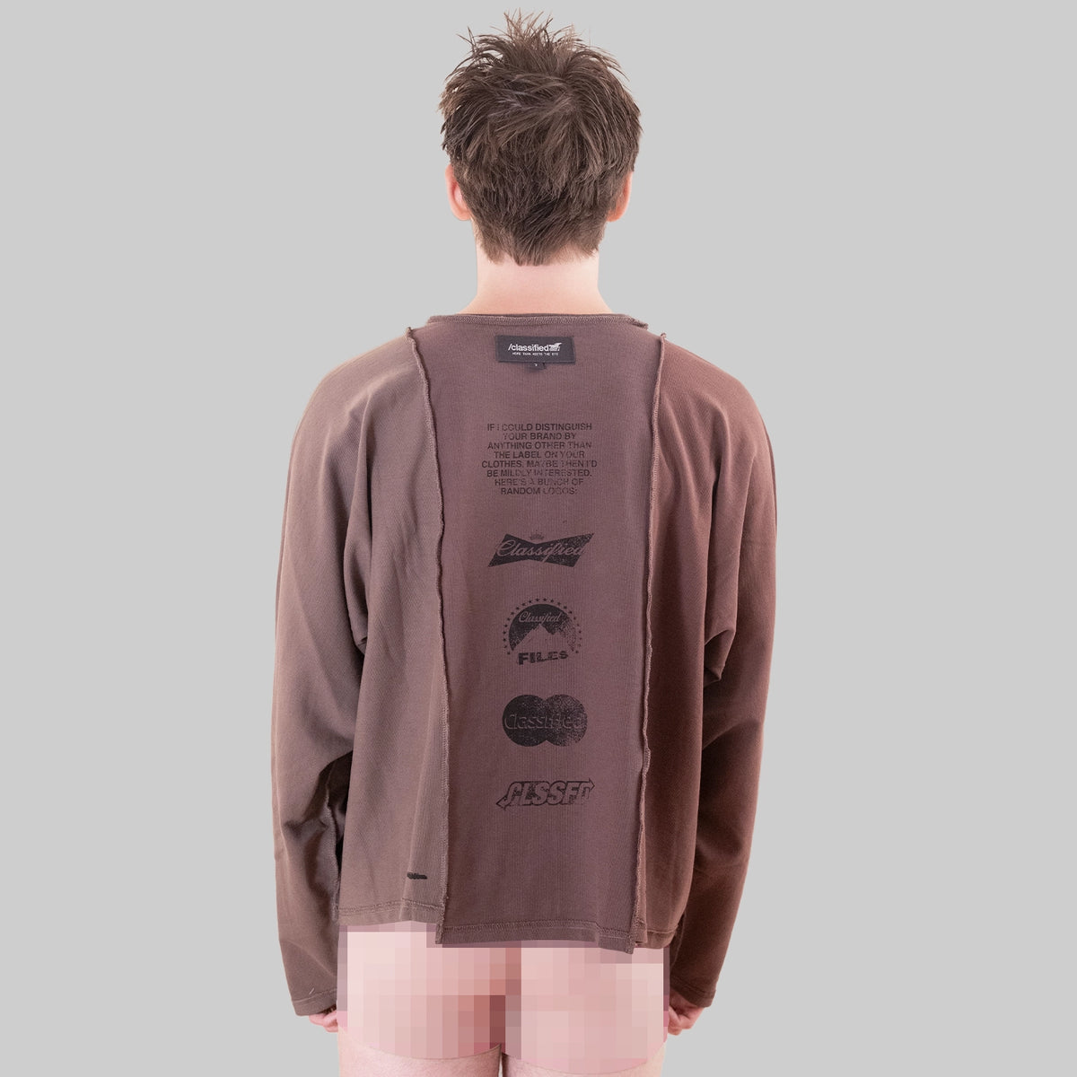 "STATEMENT" LONGSLEEVE TEE (Reversible)
