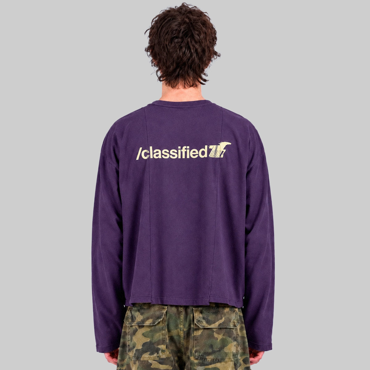 BASICS PURPLE LONGSLEEVE TEE (Reversible)