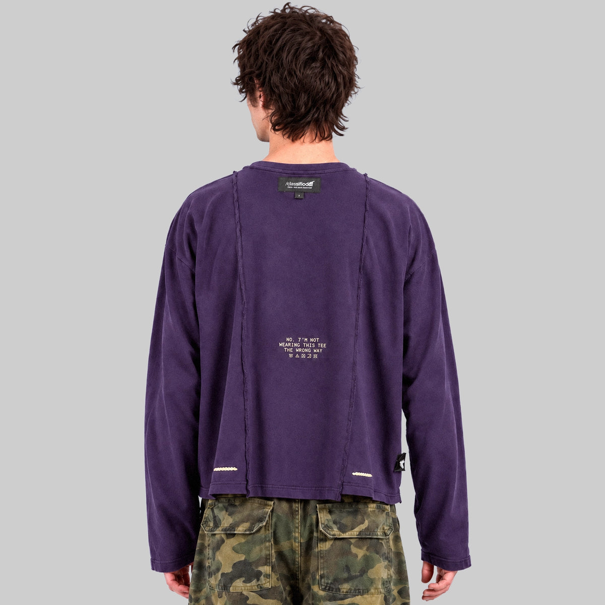 BASICS PURPLE LONGSLEEVE TEE (Reversible)